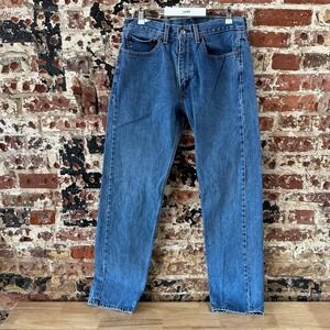 Levis 505 Jeans Mens 34x34 Regular Zip fly Blue denim Levi's